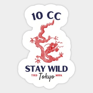 10 cc red dragon Sticker